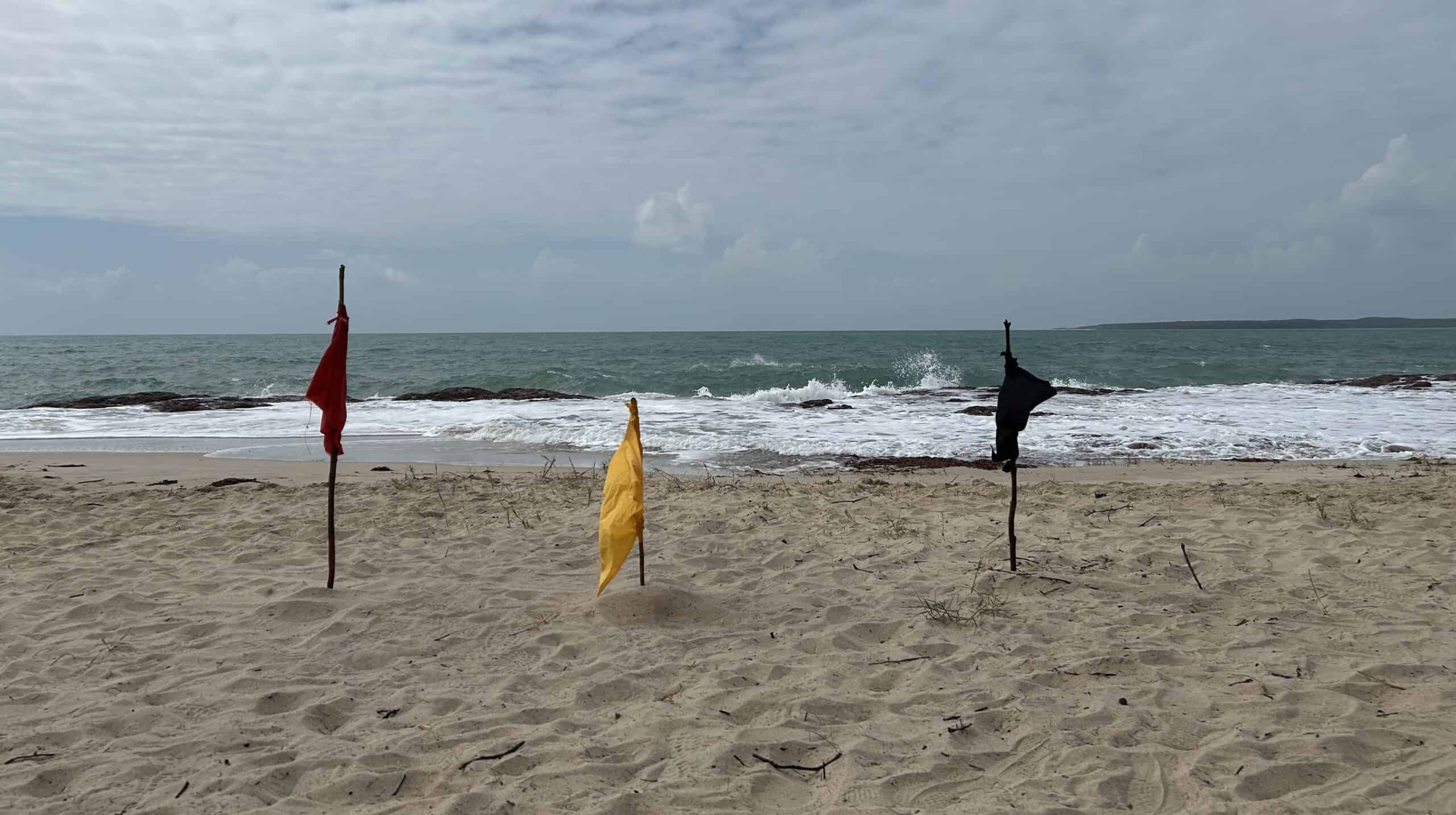 Macassans Beach flags